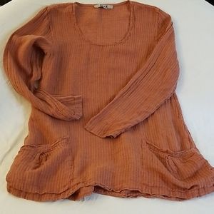 Linen Oversized Long Top